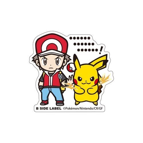 Pikachu B-Side Label Sticker
