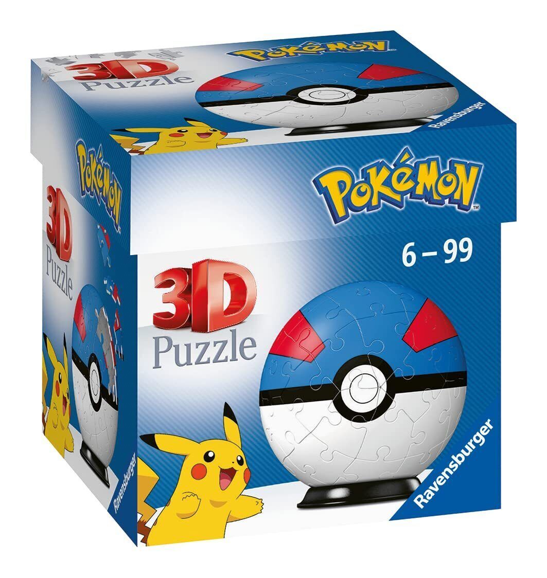 Pokémon Puzzleball Pokeball Superball 3D-Puzzle Great Ball Pokémon Puzzleball Pokeball Superball 3D-Puzzle Great Ball