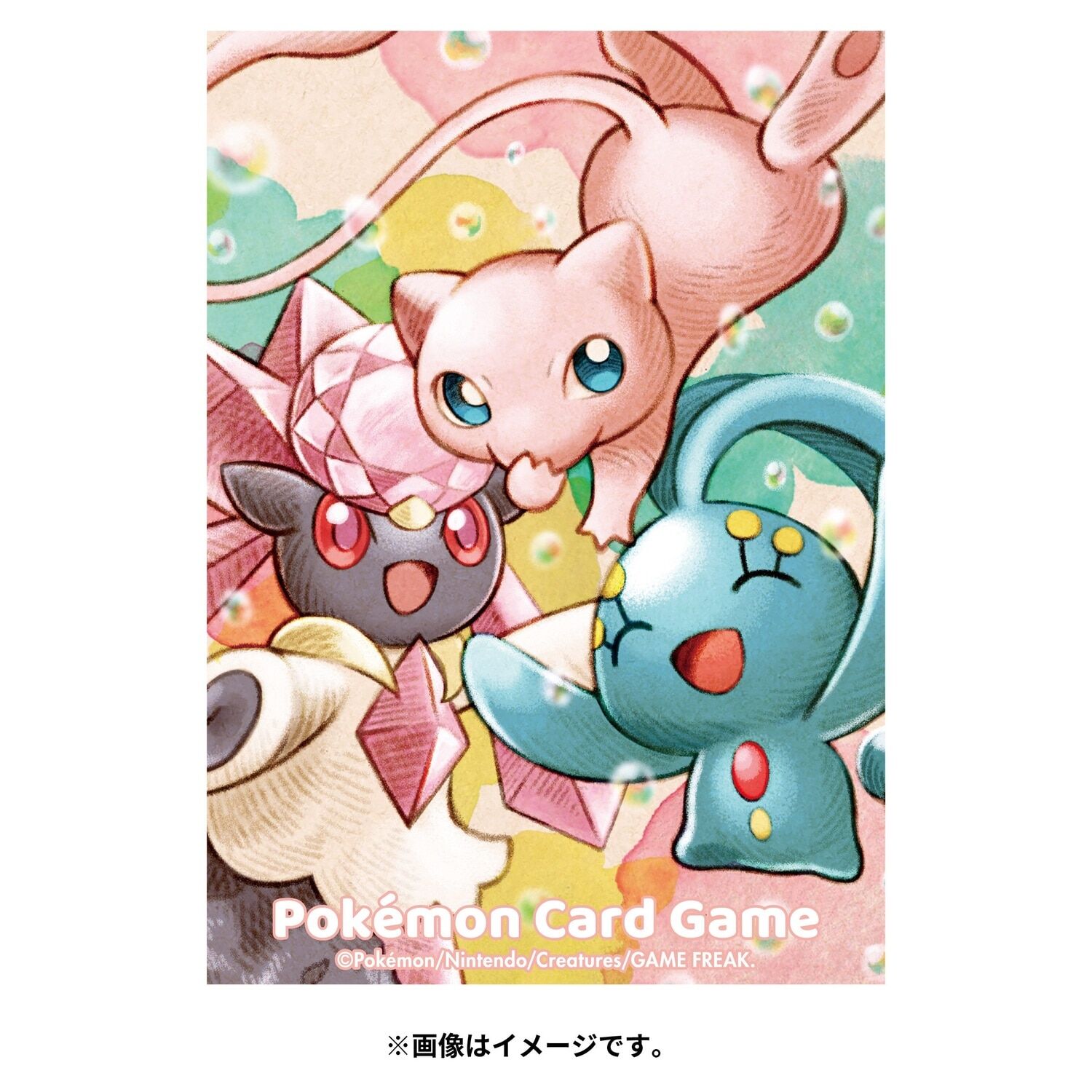 Pokemon Center Original Deck Sleeves Mew & Manaphy & Diancie