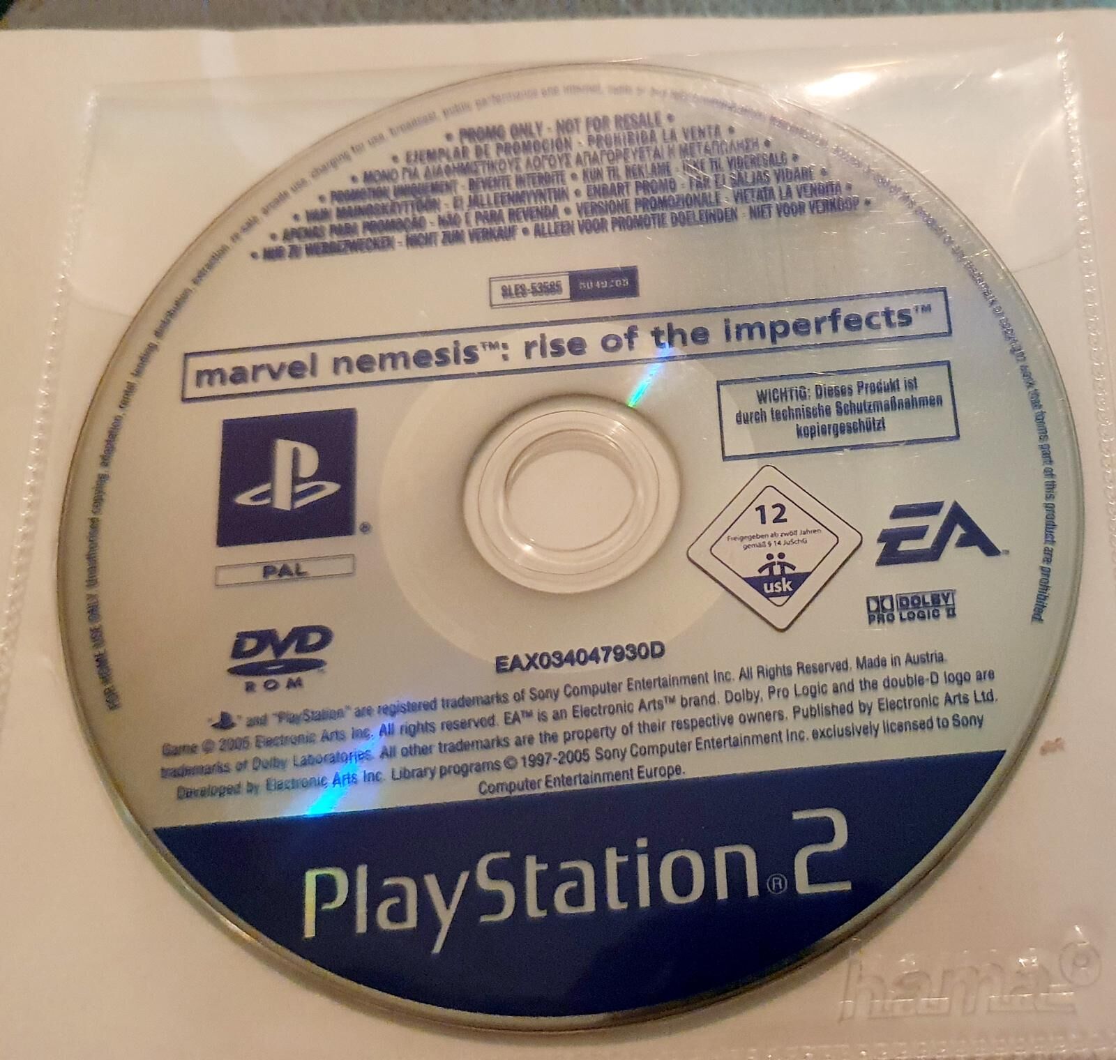 Marvel Nemesis Rise Of The Imperfects [Promo Not For Resale] - OVP - PS2 - EN