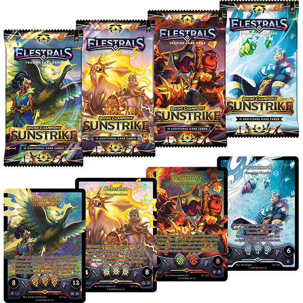 SUNTRIKE Divine Champions Booster Pack - 1 Random - ELESTRALS TCG - EN