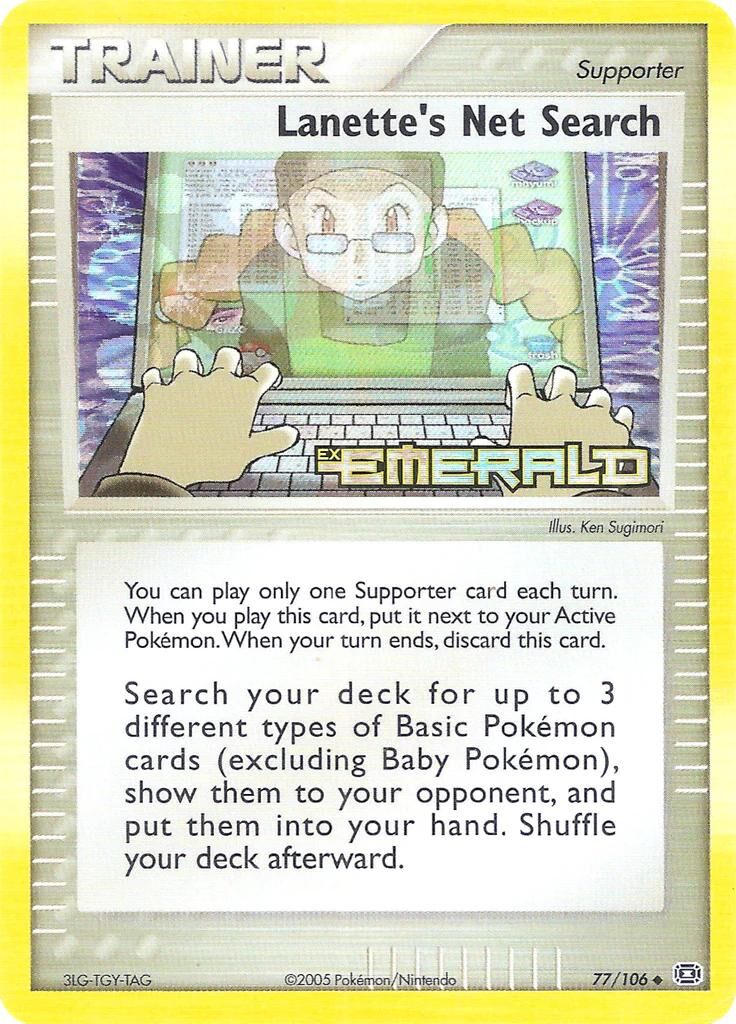Lanette’s Net Search - 77/106 - Reverse Holo - EN