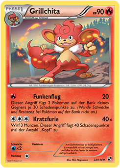 grillchita-22-114-reverse-holo-pokemon-tcg-near-mint-de Grillchita - 22/114 - Reverse Holo - Pokémon TCG - Near Mint - DE