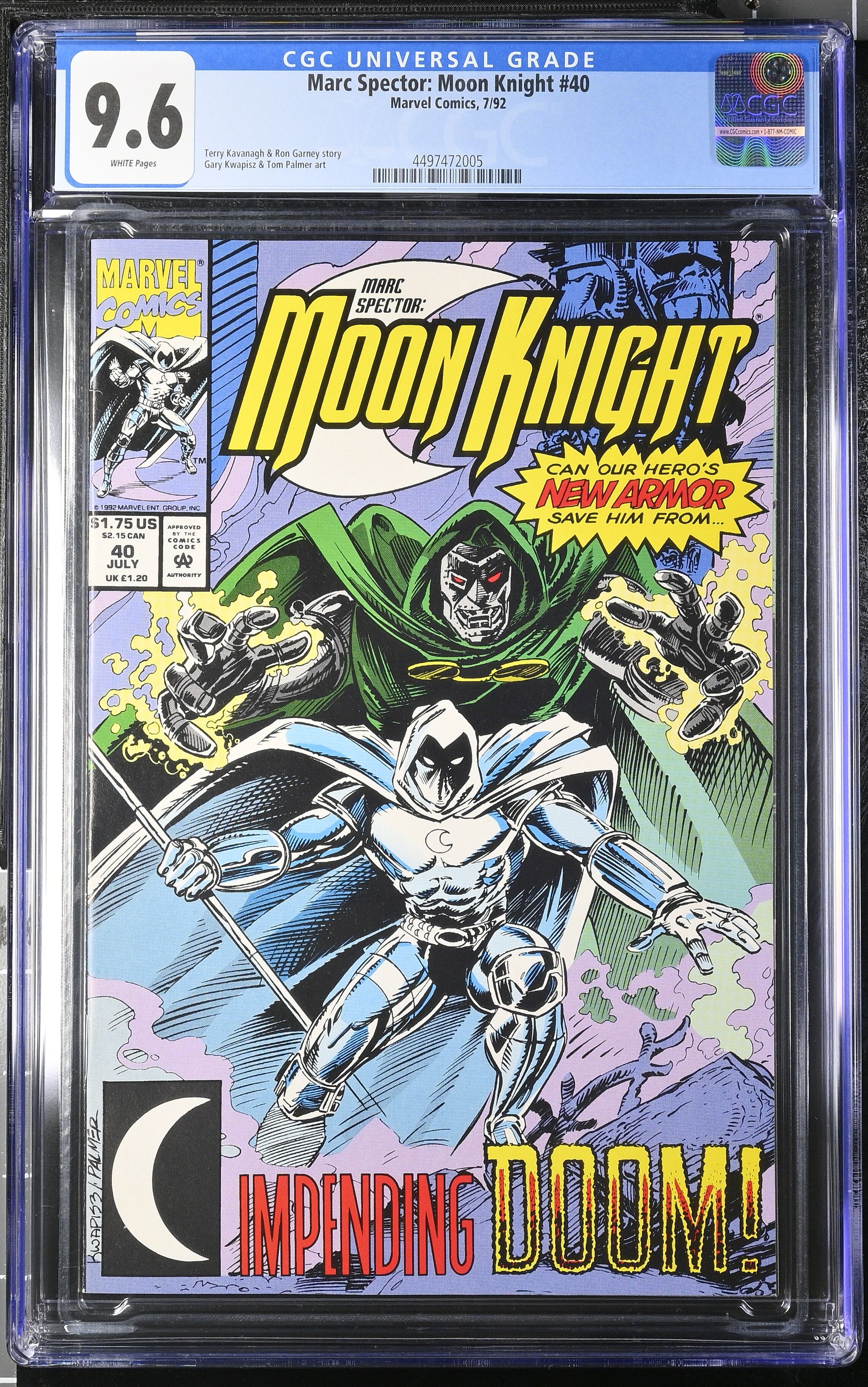 Marc Spector Moon Knight #40 CGC 9.6 Marc Spector Moon Knight #40 CGC 9.6