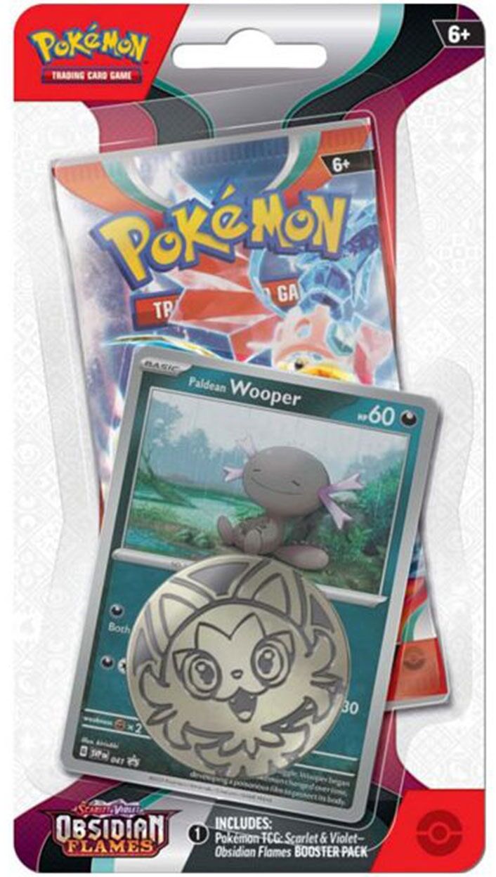 Pokémon TCG: Scarlet & Violet - Obsidian Flame Checklane Blister Paldean Wooper - EN Pokémon TCG: Scarlet & Violet - Obsidian Flame Checklane Blister Paldean Wooper - EN