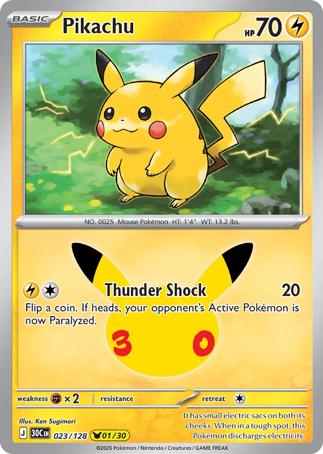 Pikachu - 023/128 - Pikachu Rare - DE - NM | German | Near Mint | PKM ...