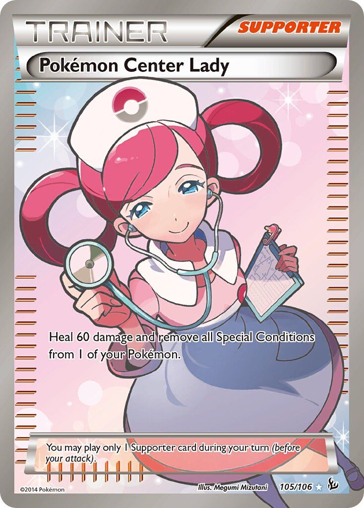 Pokémon Center Lady - 105/106 - EN Pokémon Center Lady - 105/106 - EN