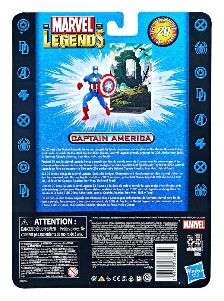Marvel Legends 20th Anniversary Series 1 Actionfigur 2022 Captain America 15 cm