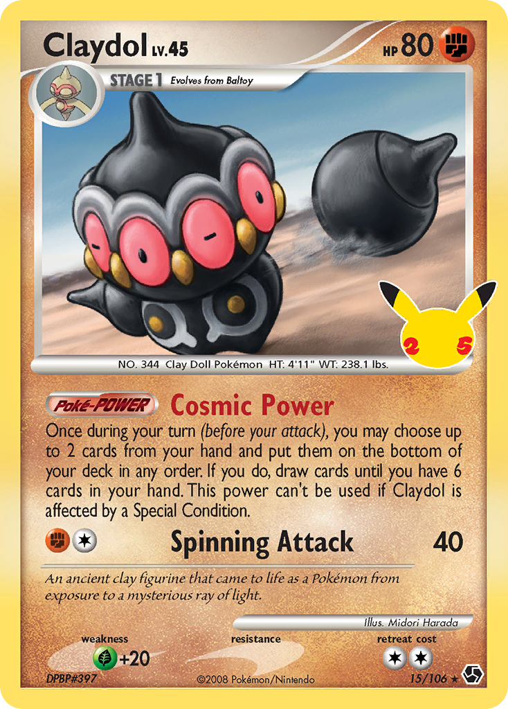 Claydol - 15/106 - Holo Rare - Pokémon TCG - Near Mint - EN