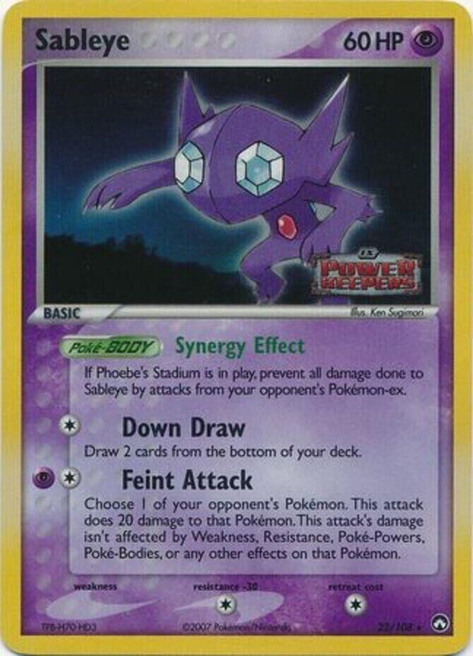 Sableye - 22/108 - Reverse Holo - EN Sableye - 22/108 - Reverse Holo - EN