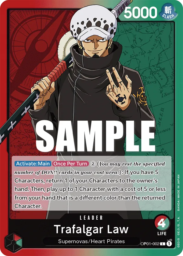 Trafalgar Law - OP01-002 Trafalgar Law - OP01-002
