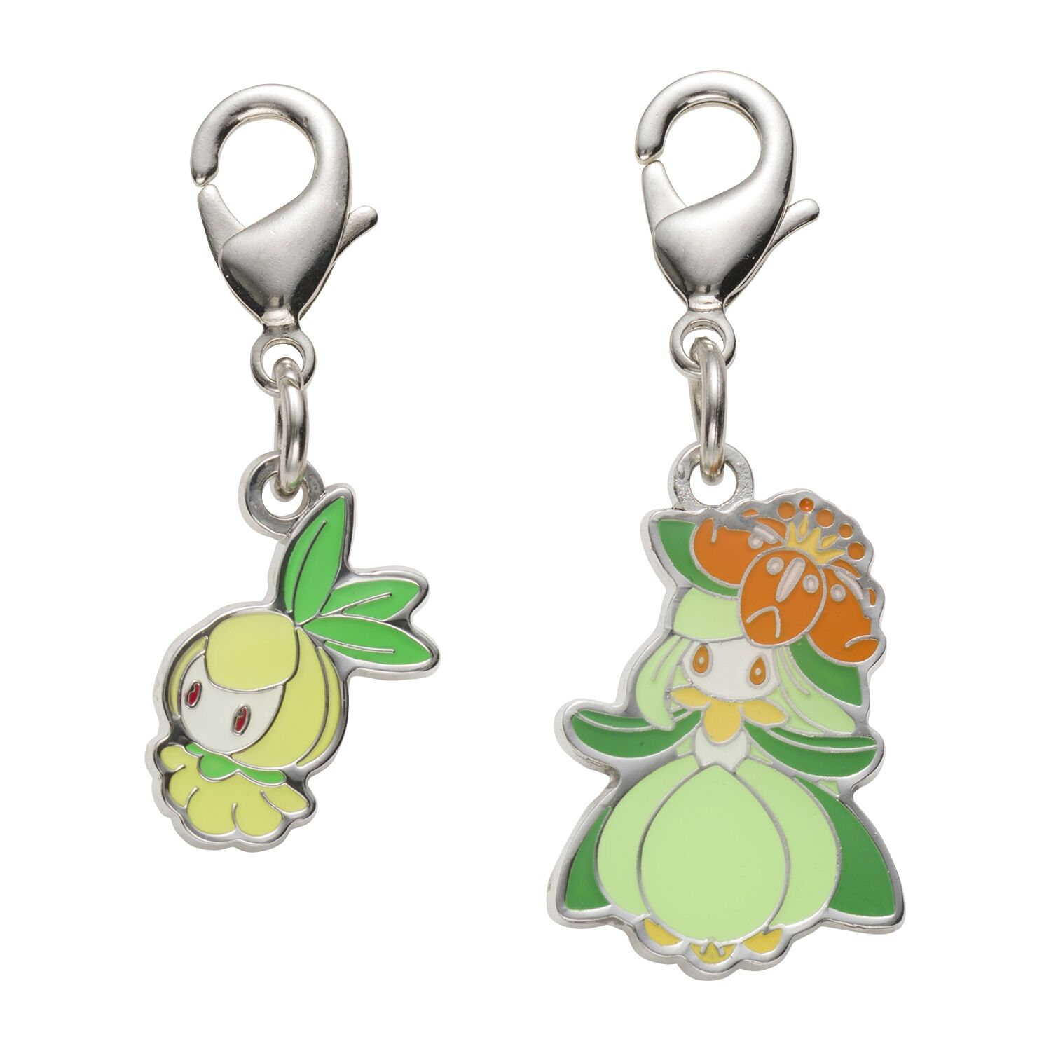 Pokemon Center - Petilil, Lilligant Schlüsselanhänger - 2 Stück Pokemon Center - Petilil, Lilligant Schlüsselanhänger - 2 Stück