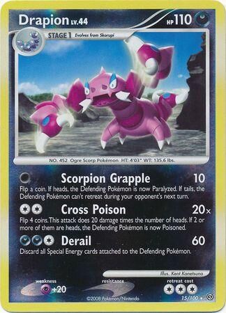 Drapion - 15/100 - Reverse Holo - EN Drapion - 15/100 - Reverse Holo - EN