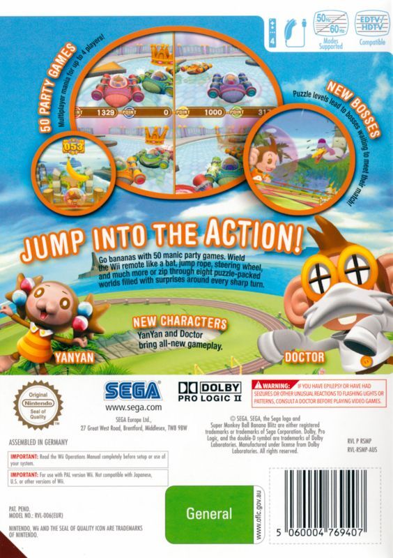 Wii Super MonkeyBall Banana Blitz - Nintendo Wii - EN