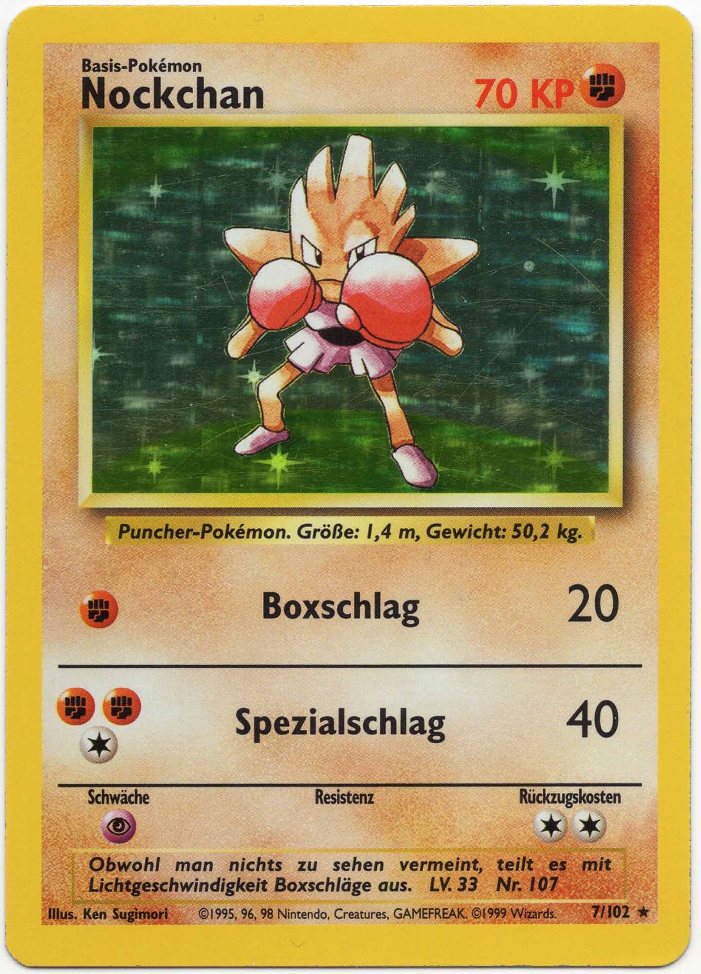 Nockchan - 7/102 - Pokémon TCG - Lightly Played