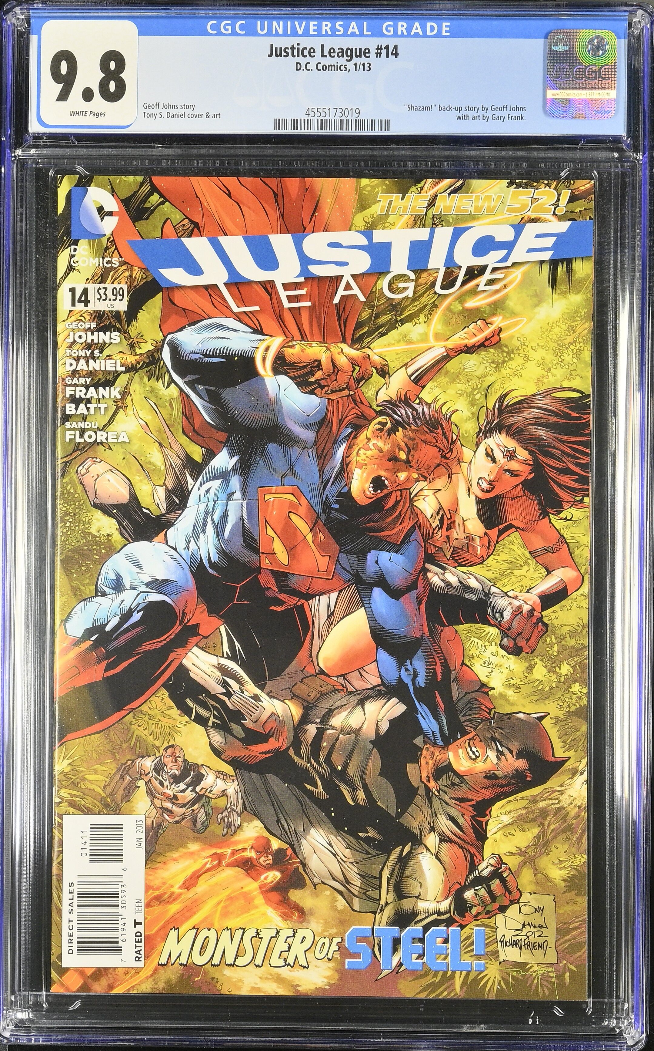 Justice League #14 CGC 9.8 Top Pop!