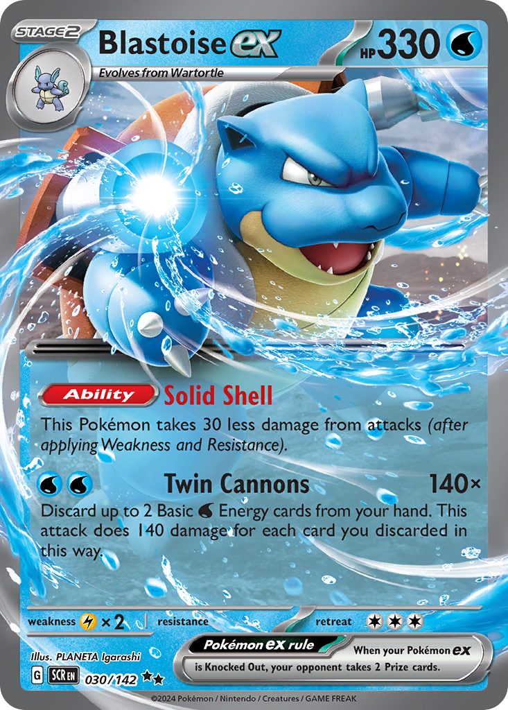 Blastoise ex - 030/142 - EN Blastoise ex - 030/142 - EN
