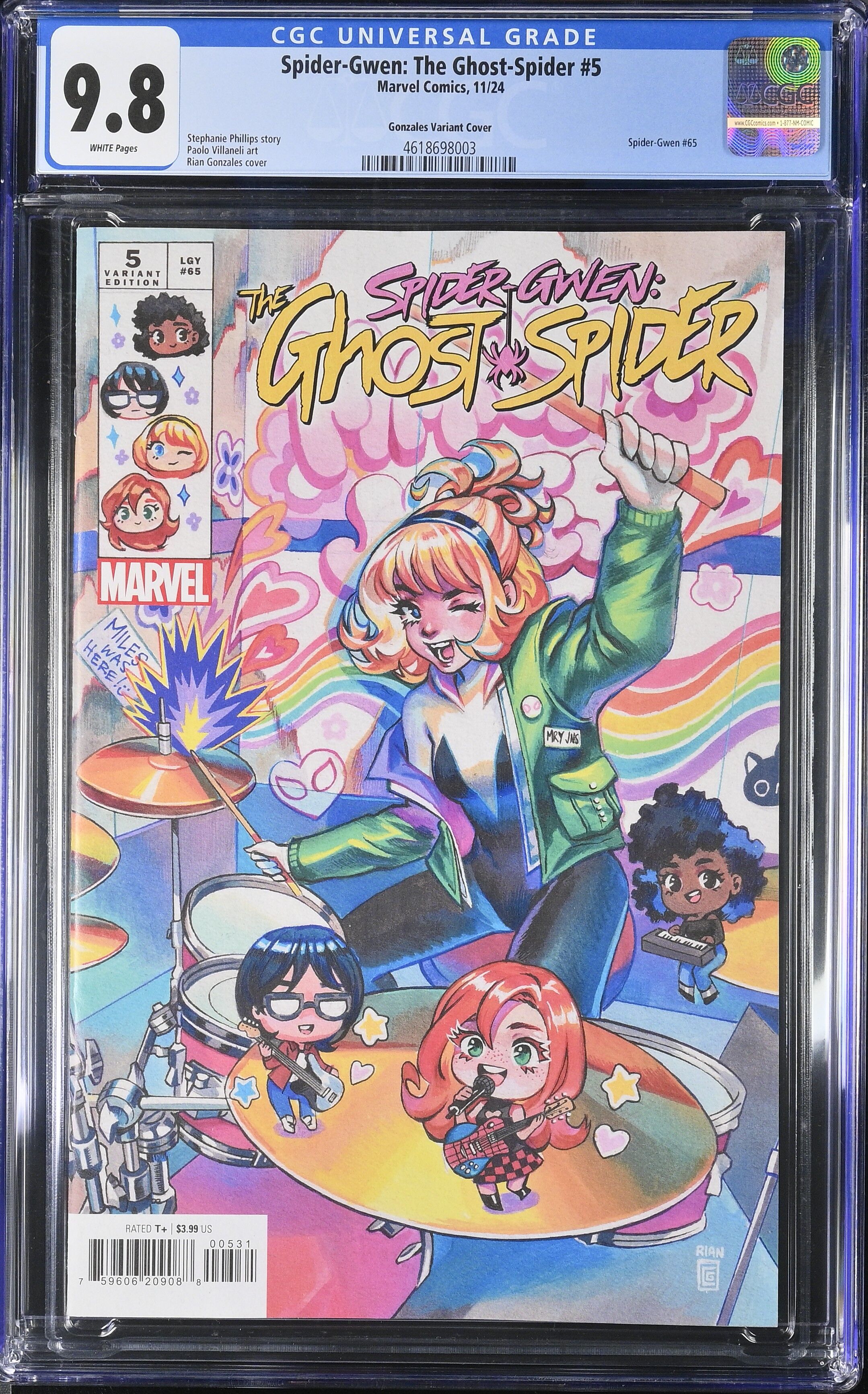 Spider-Gwen: The Ghost-Spider Issue 5 - CGC 9.8 Spider-Gwen: The Ghost-Spider Issue 5 - CGC 9.8