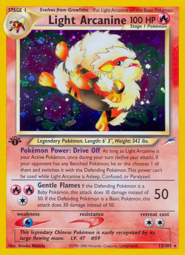Light Arcanine - 12/113 - 1st Edition - EN Light Arcanine - 12/113 - 1st Edition - EN