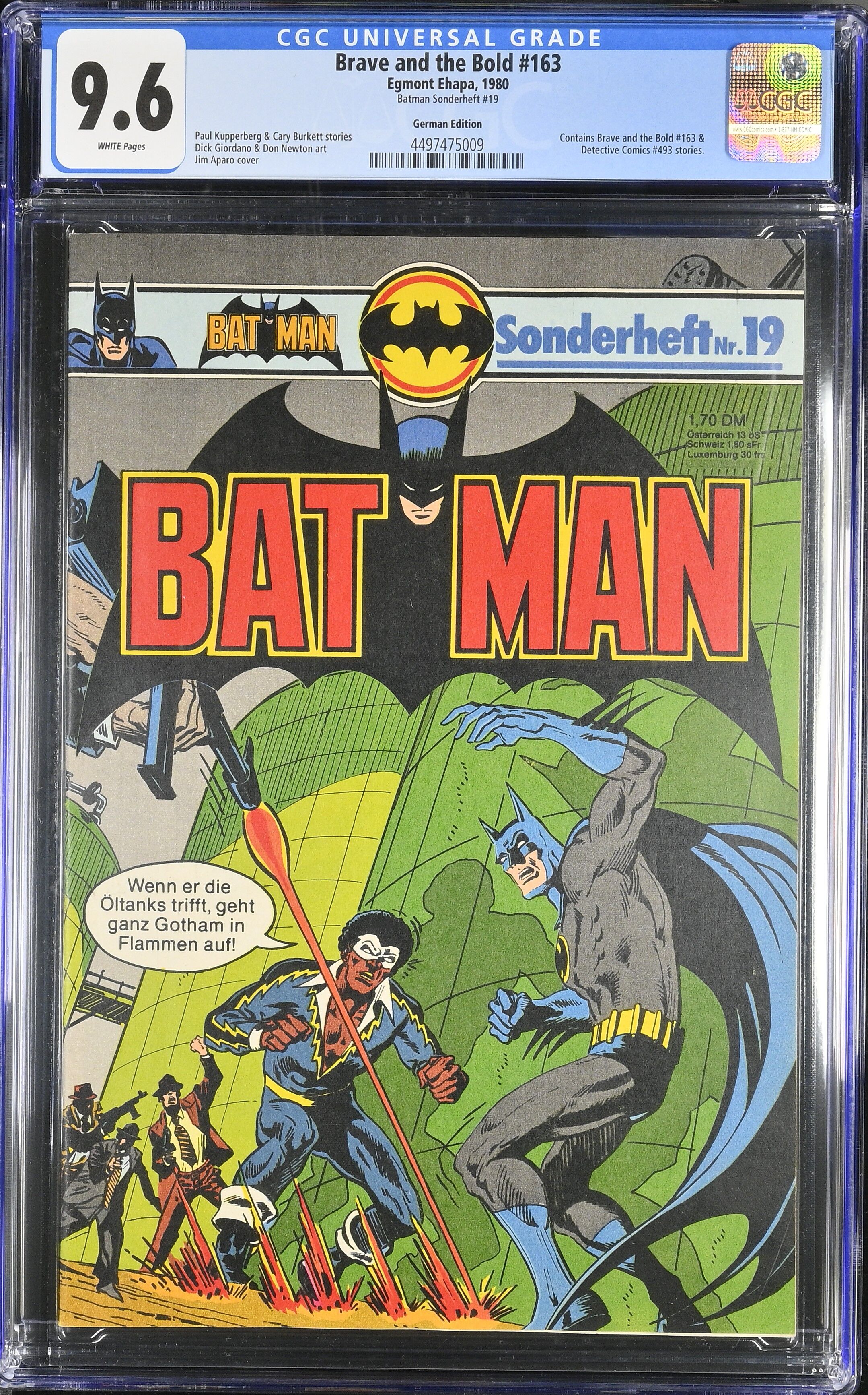 Brave and the Bold #163 CGC 9.6 Batman Sonderheft #19 Ehapa Top Pop! Brave and the Bold #163 CGC 9.6 Batman Sonderheft #19 Ehapa Top Pop!