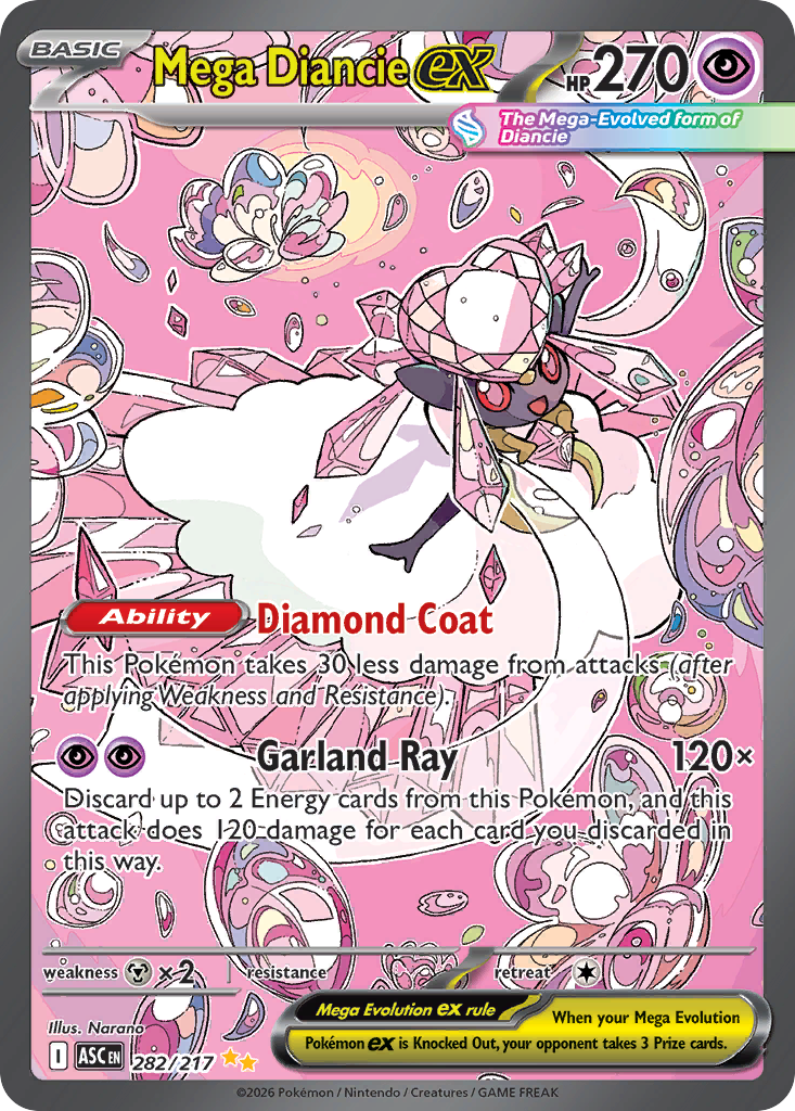 Mega Diancie ex - 282/217 - EN Mega Diancie ex - 282/217 - EN