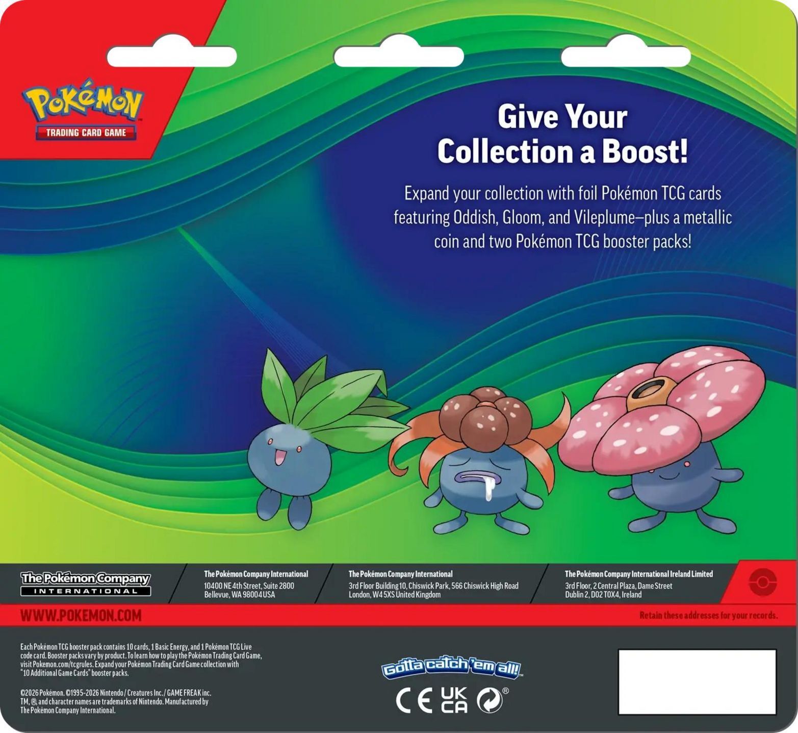 Pokemon TCG: Enhanced 2-Pack Blister - Oddish, Gloom, & Vileplume - EN