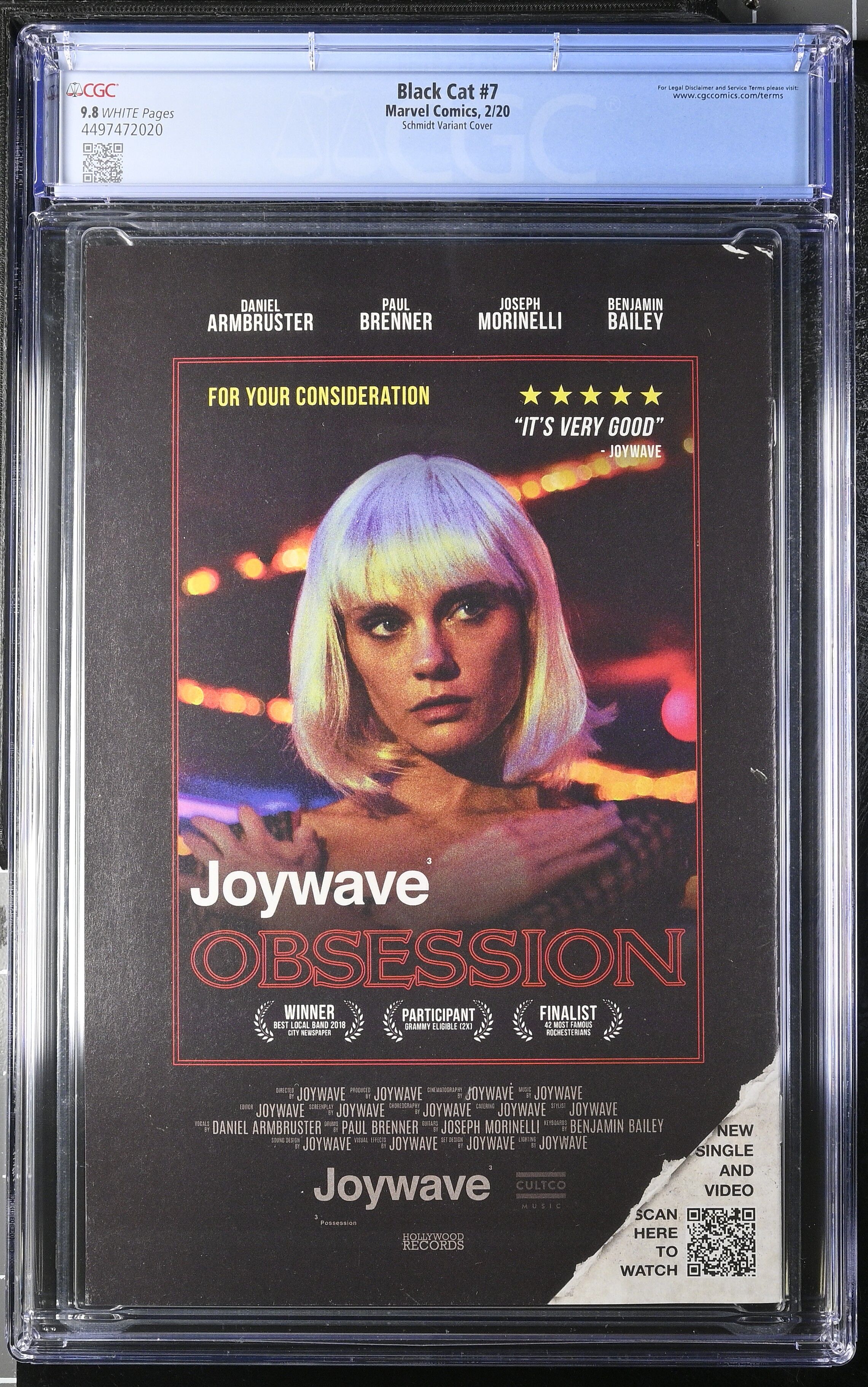 Black Cat #7 CGC 9.8 Venom Island Variant Top Pop!