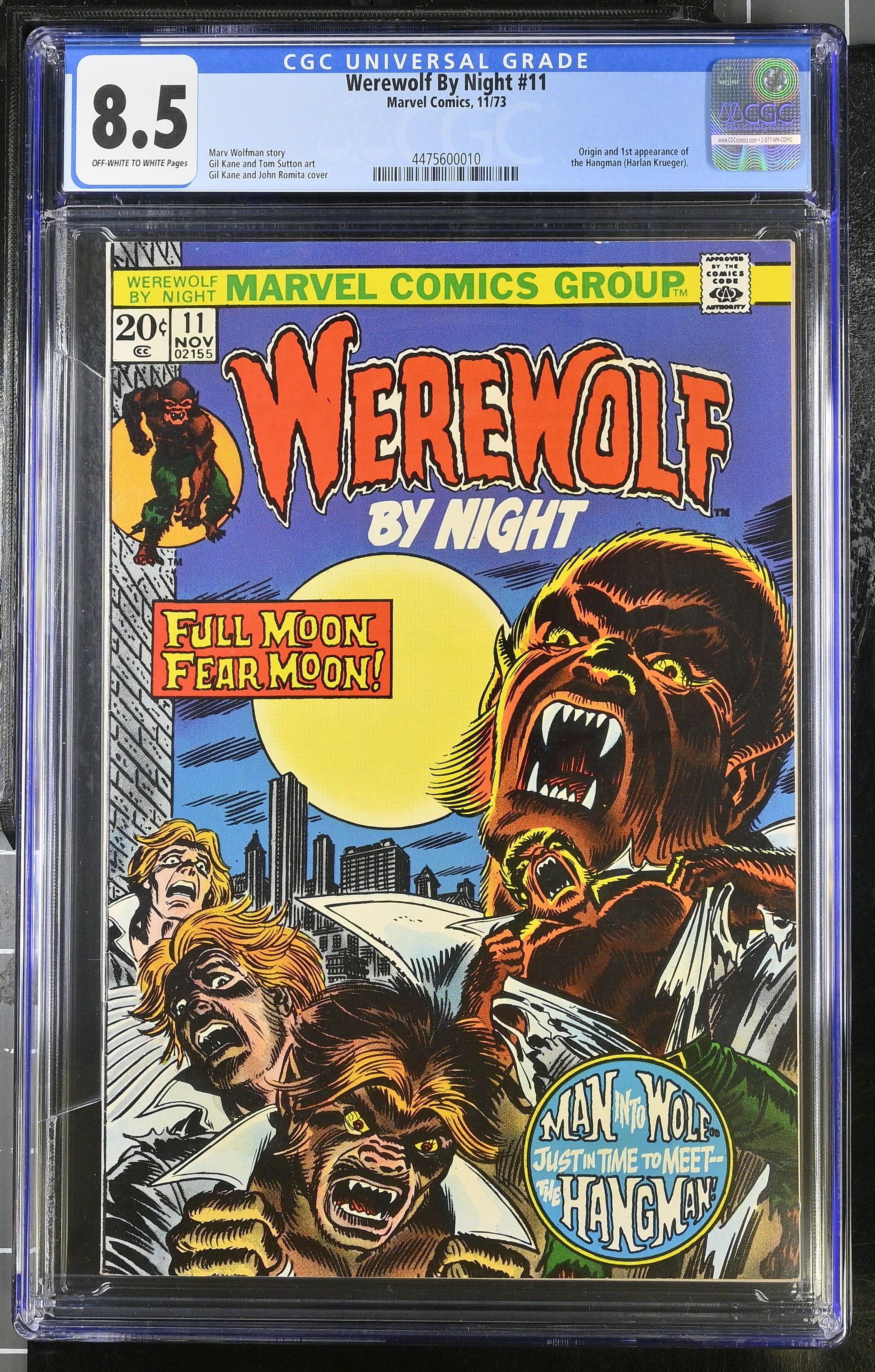 Werewolf by Night #11 CGC 8.5 Werewolf by Night #11 CGC 8.5