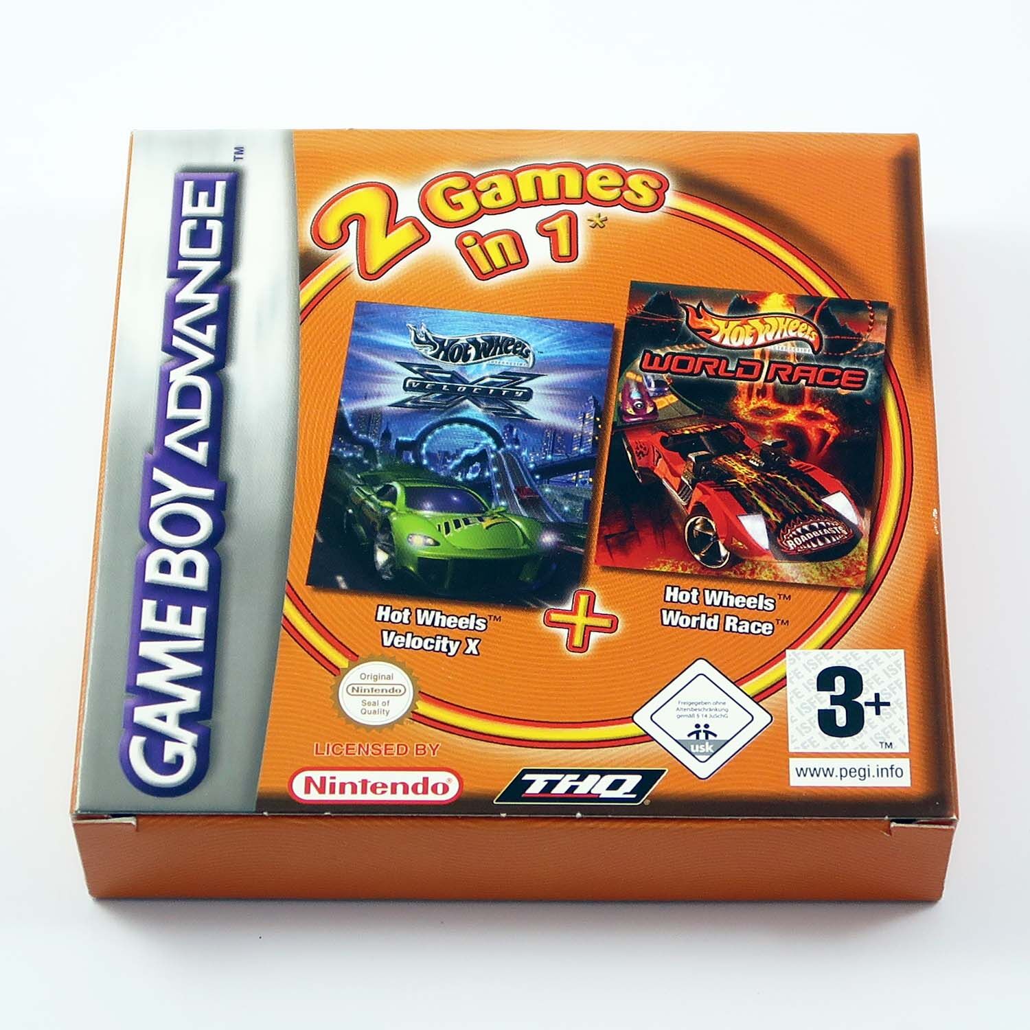 2 in 1 Hot Wheels Velocity X & World Race - GBA