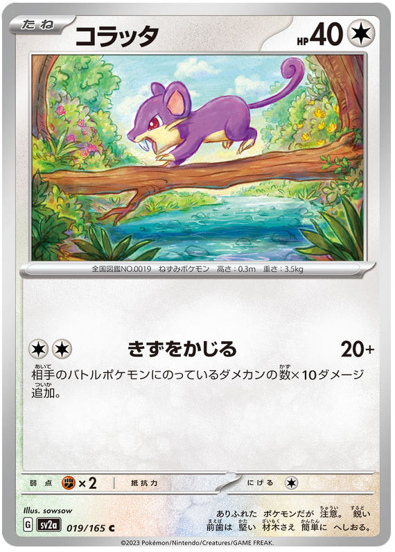 Rattata - sv2a 019/165 - JP