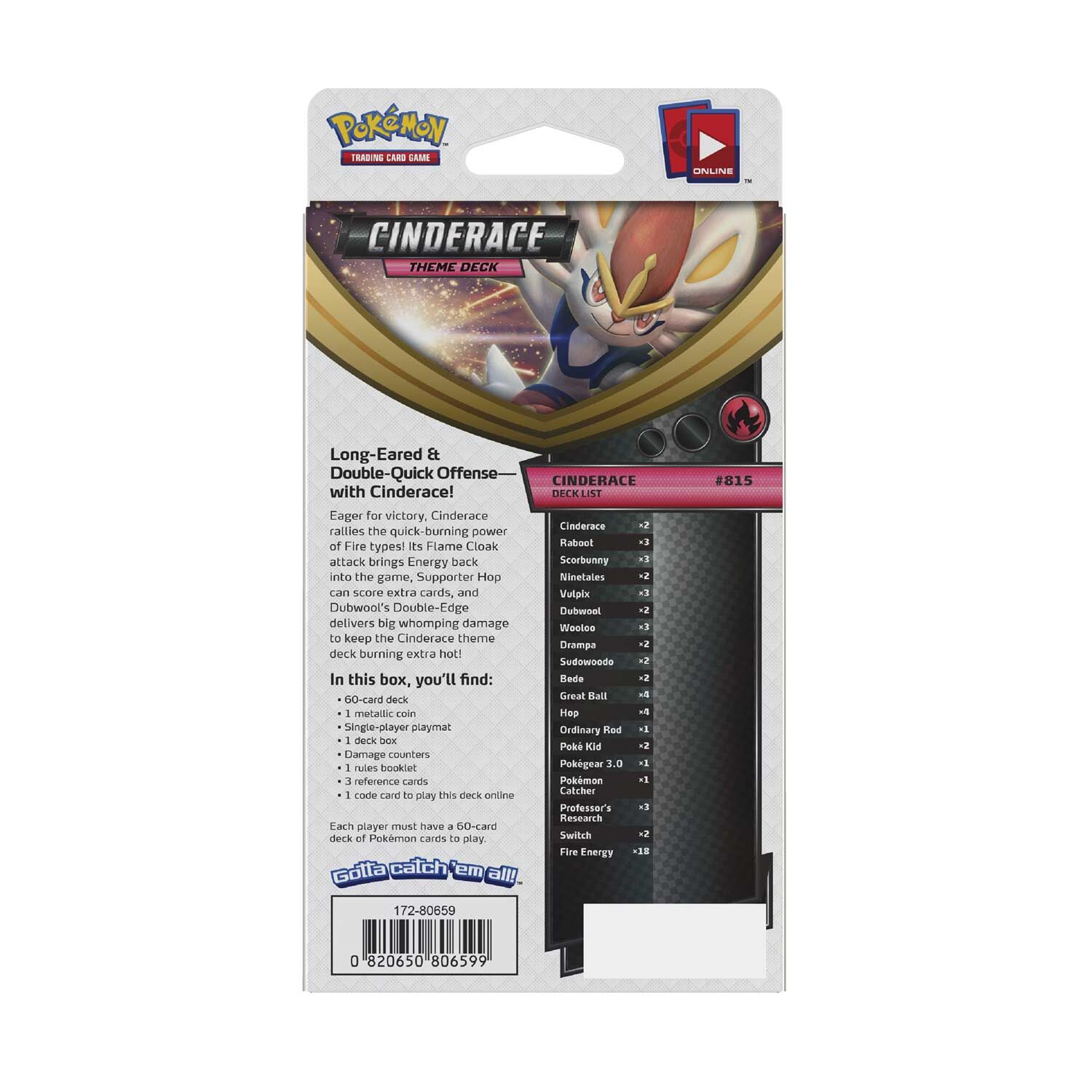 Pokémon Sword & Shield Cinderace Theme Deck - EN