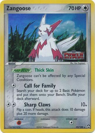 Zangoose - 25/108 - Reverse Holo - EN