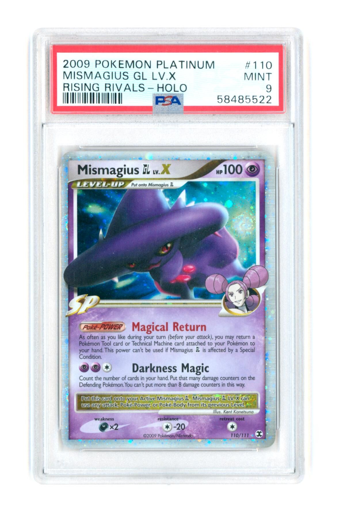 Mismagius GL LV.X 110/111 - Holo - Rising Rivals - Platinum - 2009 - PSA 9 MINT - Pokémon