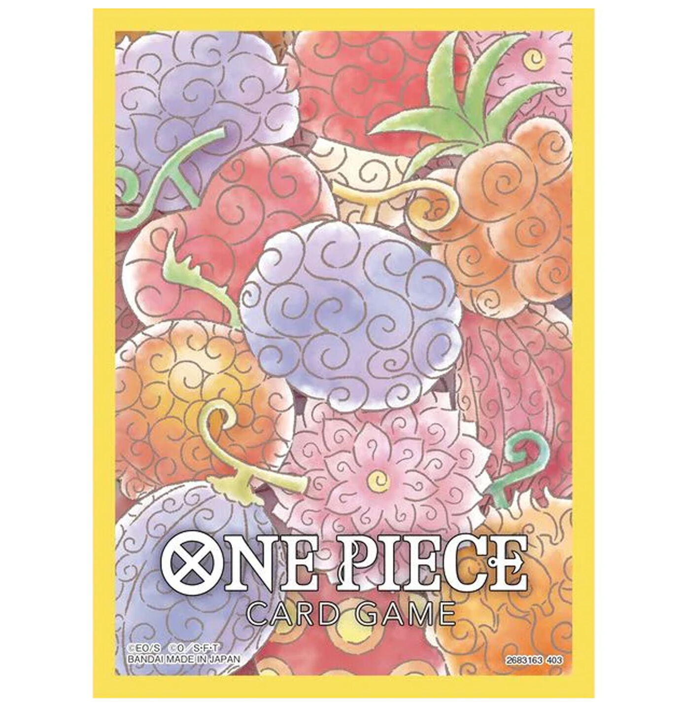 One Piece Card Game Official Devil Fruit Sleeves One Piece Card Game Official Devil Fruit Sleeves