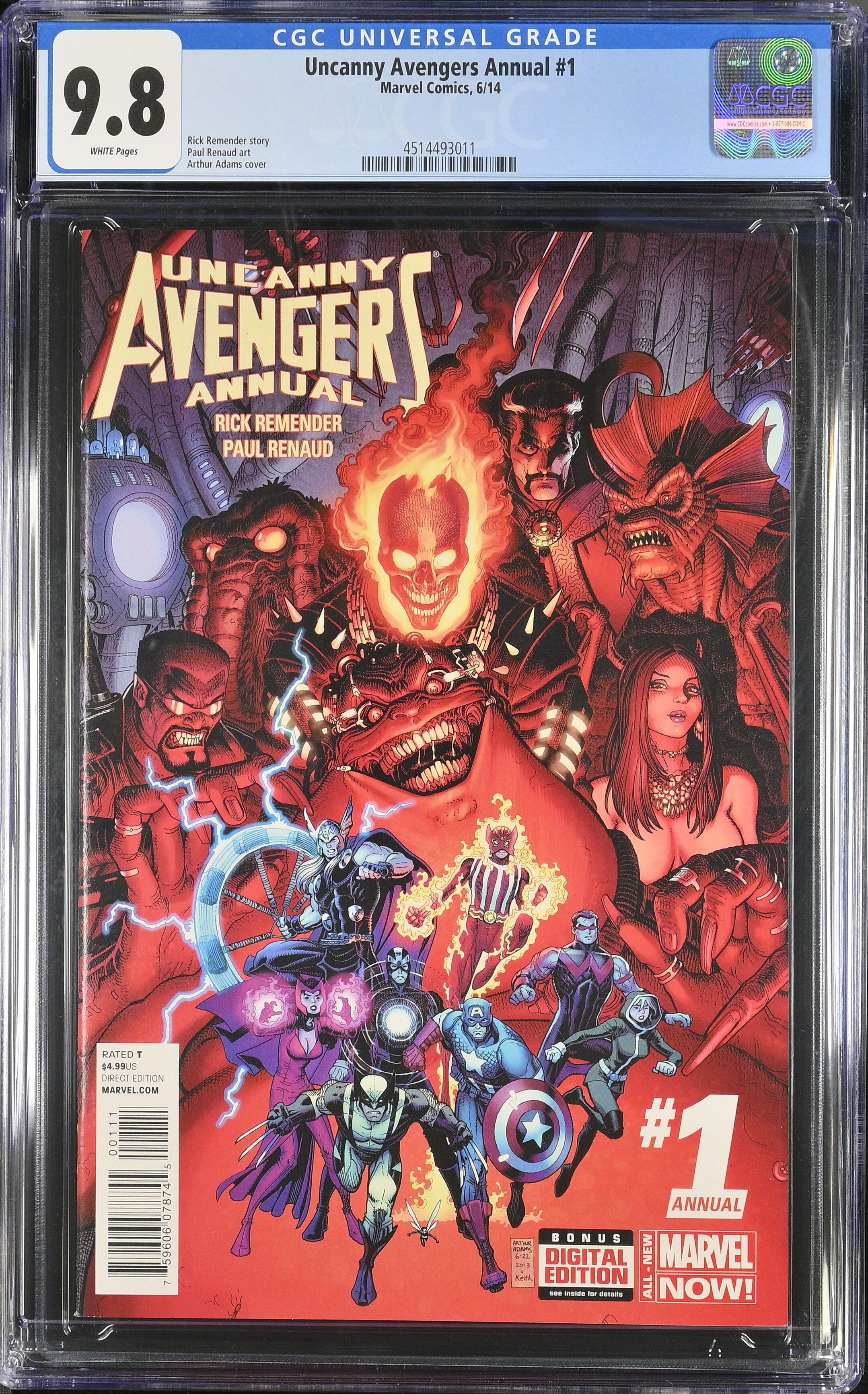 Uncanny Avengers Annual #1 CGC 9.8 Top Pop! Uncanny Avengers Annual #1 CGC 9.8 Top Pop!