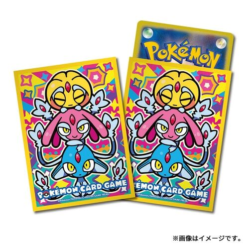 Pokemon Center Deck Sleeves Colorful Triple Uxie & Mesprit & Azelf Pokemon Center Deck Sleeves Colorful Triple Uxie & Mesprit & Azelf
