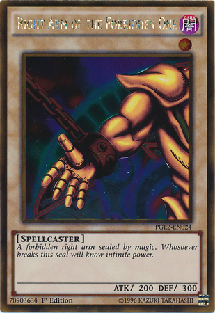 Rechter Arm der Verbotenen - PGL2-024 - Gold Rare - 1. Auflage Rechter Arm der Verbotenen - PGL2-024 - Gold Rare - 1. Auflage