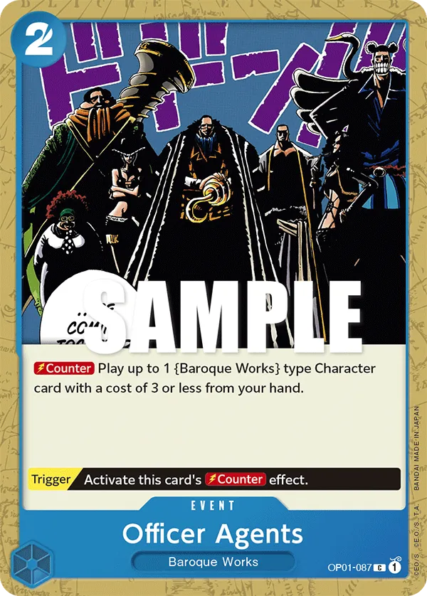 Officer Agents - OP01-087 Officer Agents - OP01-087