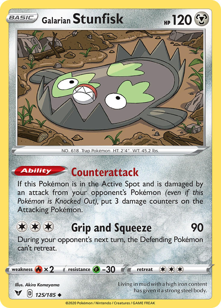Galarian Stunfisk - 125/185 - EN Galarian Stunfisk - 125/185 - EN