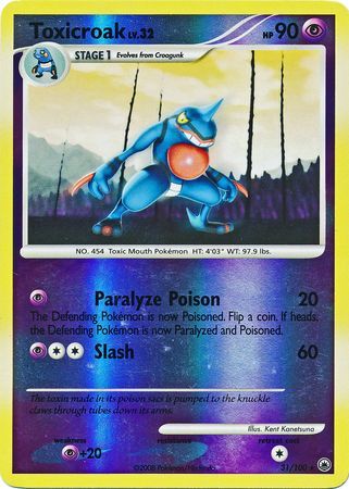 Toxicroak - 31/100 - Reverse Holo - EN