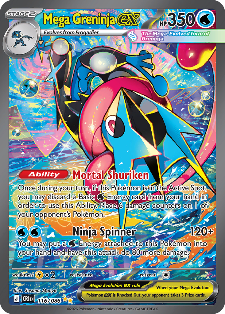 Mega Greninja ex - 116/086 - EN Mega Greninja ex - 116/086 - EN