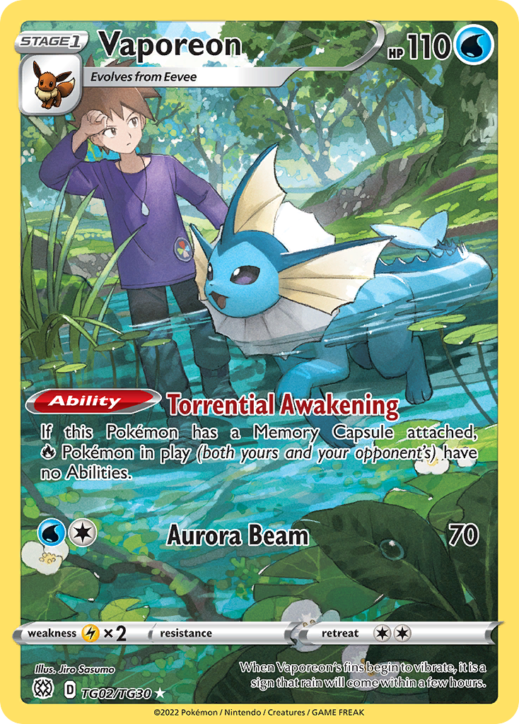 Vaporeon - TG02/TG30 - EN Vaporeon - TG02/TG30 - EN