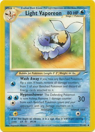 Light Vaporeon - 52/113 - Unlimited - EN