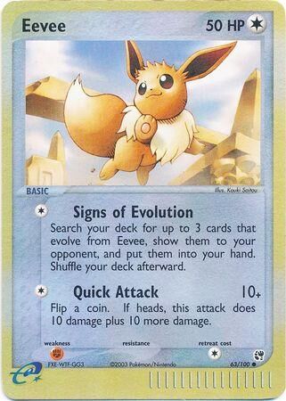 Eevee - 63/100 - Reverse Holo - EN Eevee - 63/100 - Reverse Holo - EN