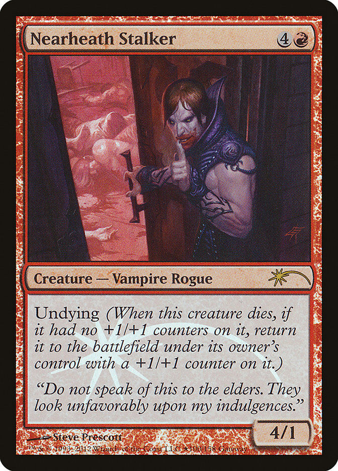 nearheath-stalker-wpn-promo-holo-mtg-near-mint-en Nearheath Stalker - WPN Promo Holo - MTG - Near Mint - EN