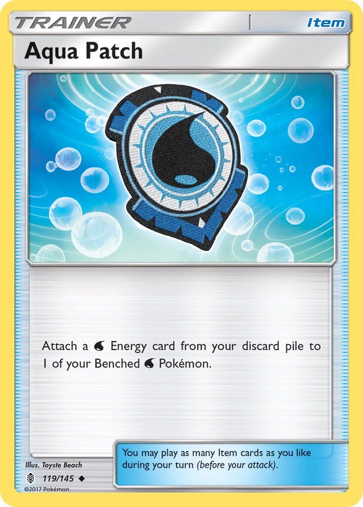Aqua Patch - 119/145 - Pokémon TCG - Lightly Played - EN