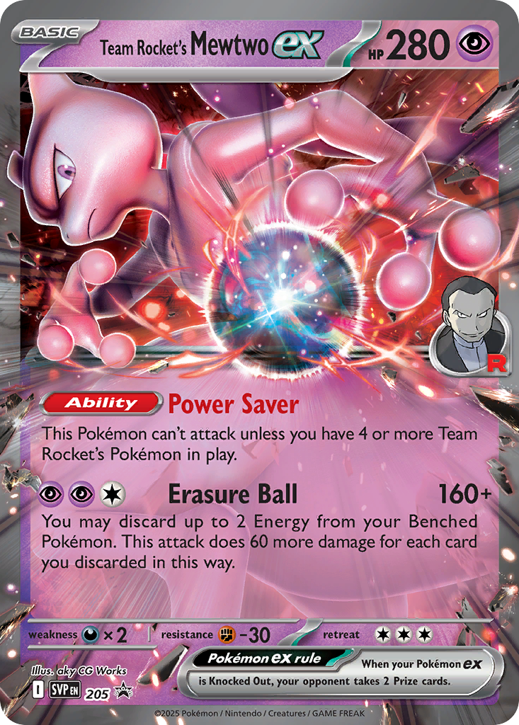 Team Rocket’s Mewtwo ex - SVP205 - EN