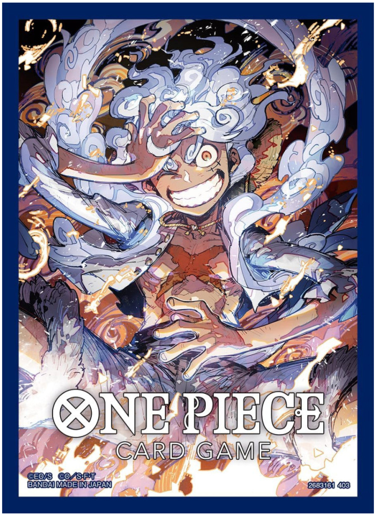 One Piece Card Game Official Ruffy Gear 5 Sleeves