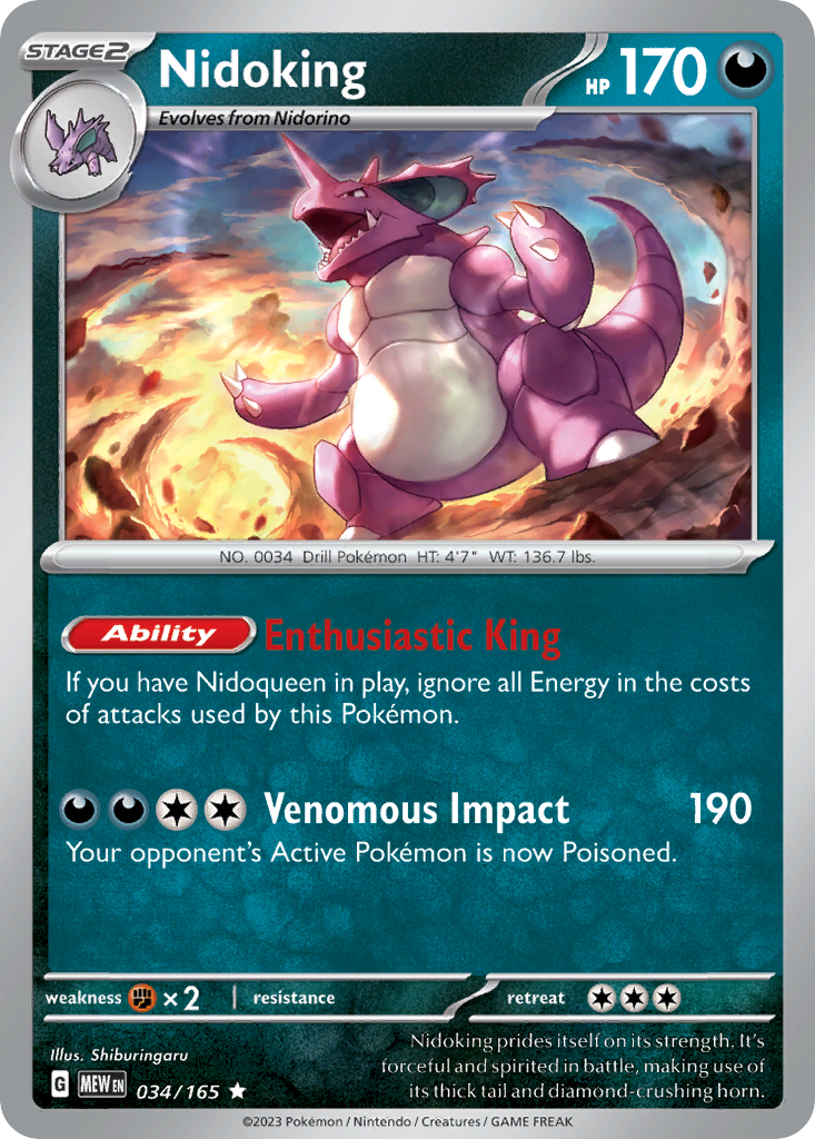 Nidoking - 034/207 - EN Nidoking - 034/207 - EN