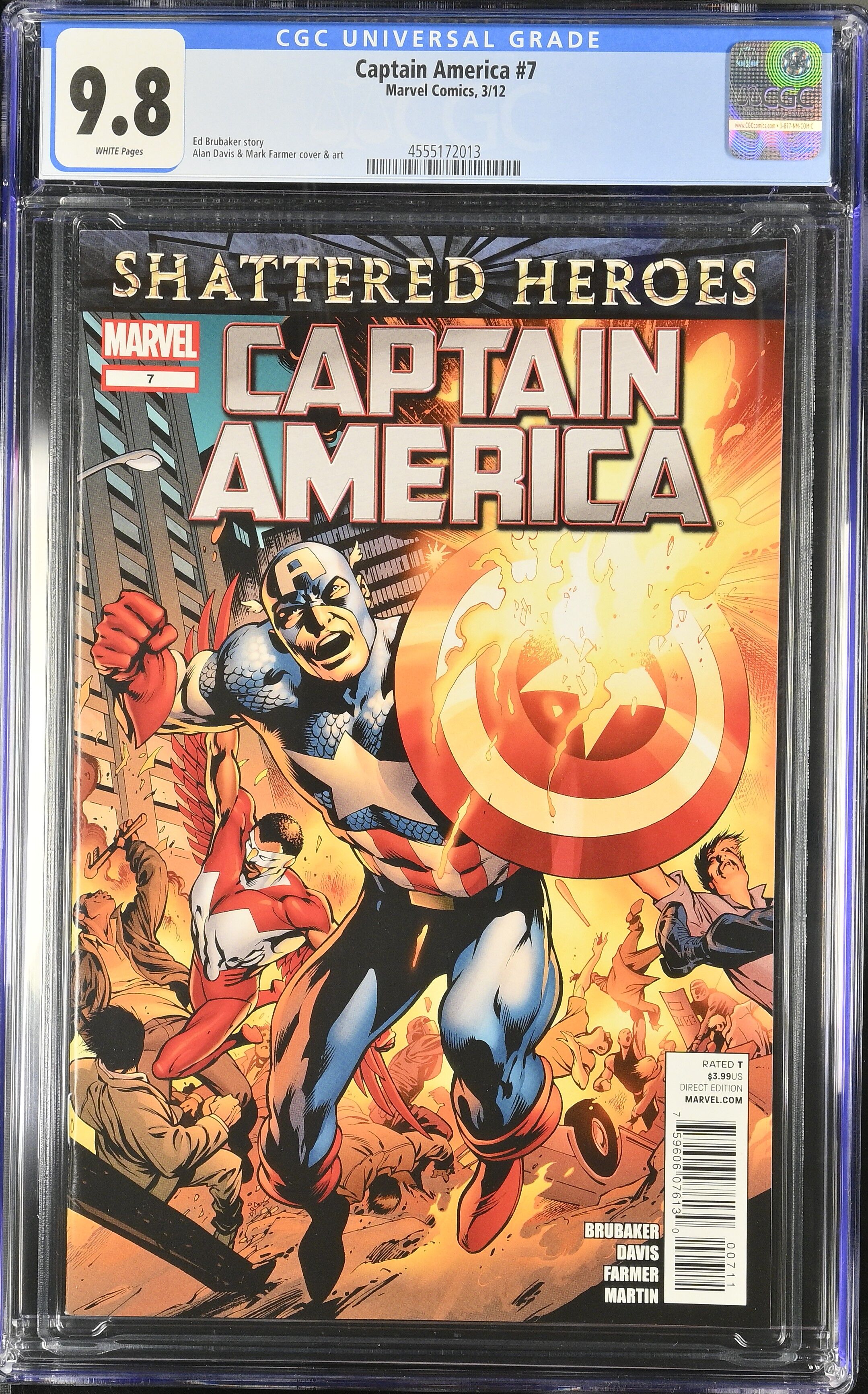 Captain America #7 CGC 9.8 Top Pop! Captain America #7 CGC 9.8 Top Pop!